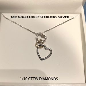 18 k gold over 925 sterling silver with pendant